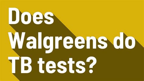 walgreens ppd|Testing for TB Infection .